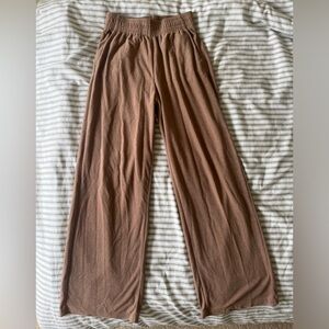 h&m wide leg terry cloth pants